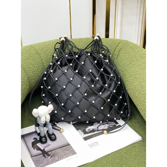 22k new pearl nylon mesh shopping bag