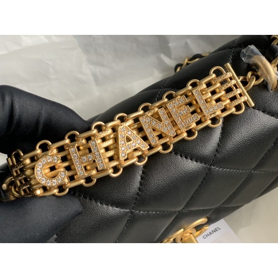 22Rhinestone Flap Bag , Messenger Bag