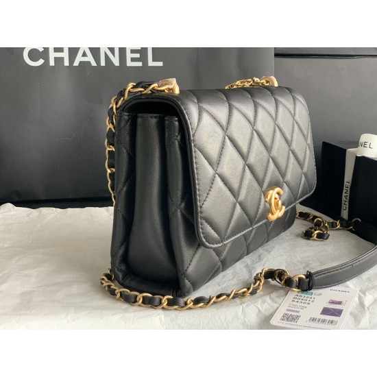 22Rhinestone Flap Bag , Messenger Bag