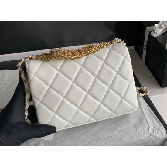 22Rhinestone Flap Bag , Messenger Bag
