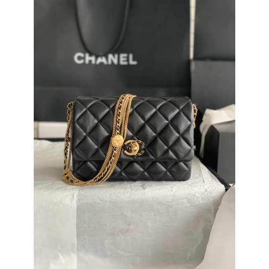 22A Gold Coin Chain Bag