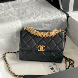 22Rhinestone Flap Bag , Messenger Bag
