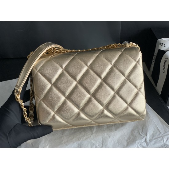 22Rhinestone Flap Bag , Messenger Bag