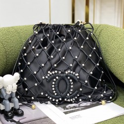 22k new pearl nylon mesh shopping bag