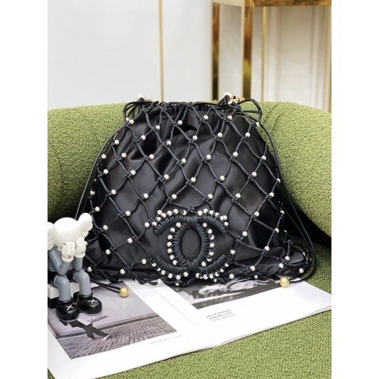 22k new pearl nylon mesh shopping bag