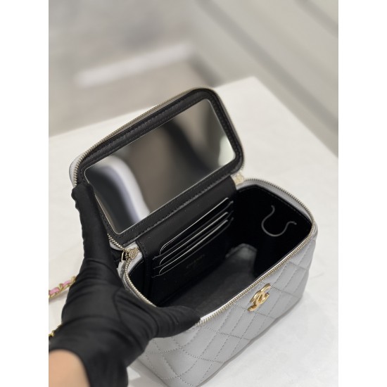 23P Cutout Rainbow Handle Cosmetic Case Bag  17cm