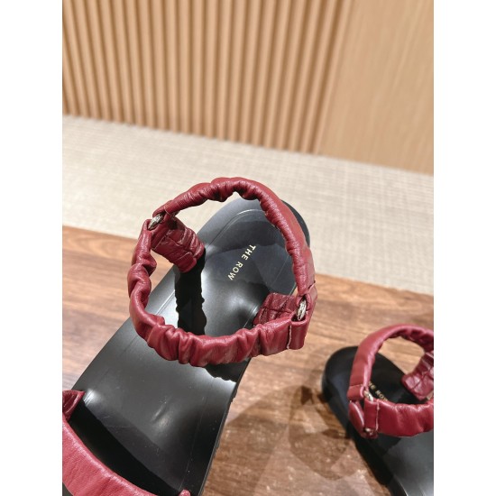 The row sandals