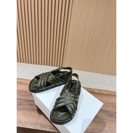 The row sandals