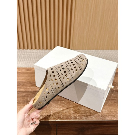 The row sandals