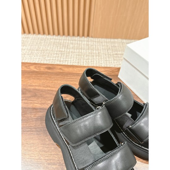 The row sandals