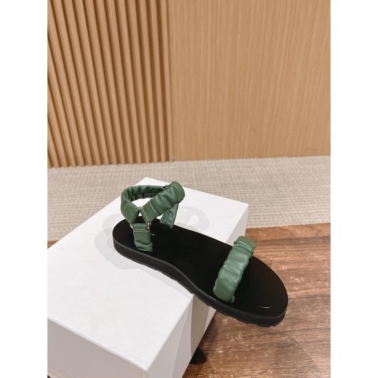 The row sandals
