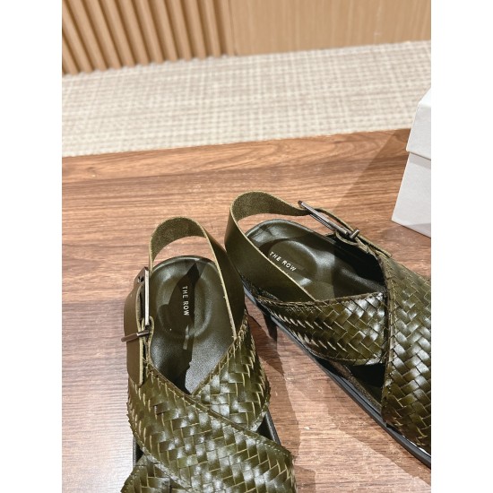 The row sandals