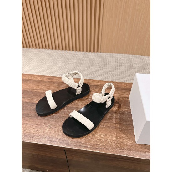 The row sandals
