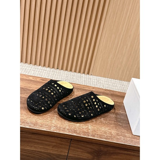 The row sandals