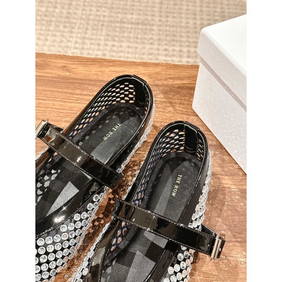 The row sandals