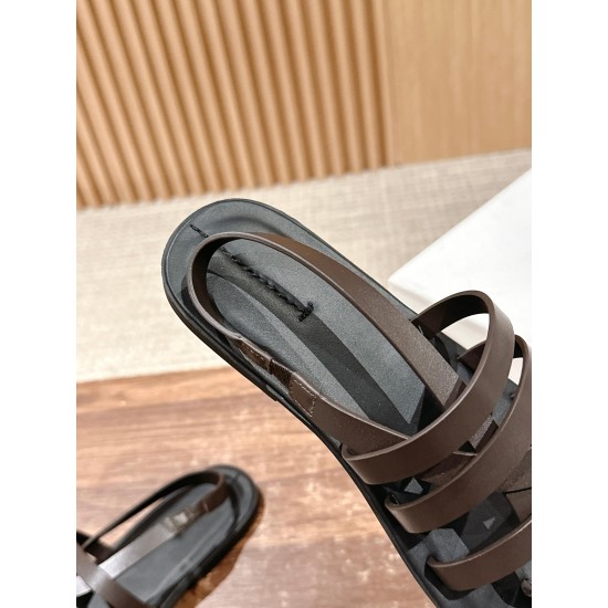 The row sandals
