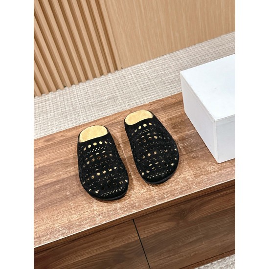 The row sandals
