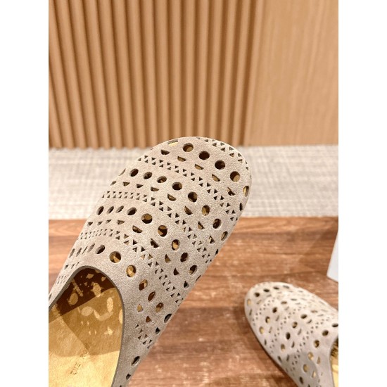 The row sandals