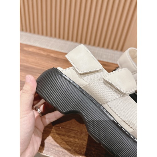 The row sandals