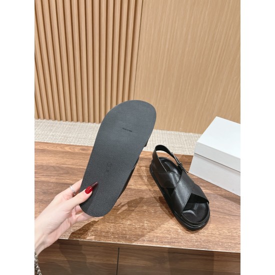 The row sandals