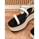 The row sandals