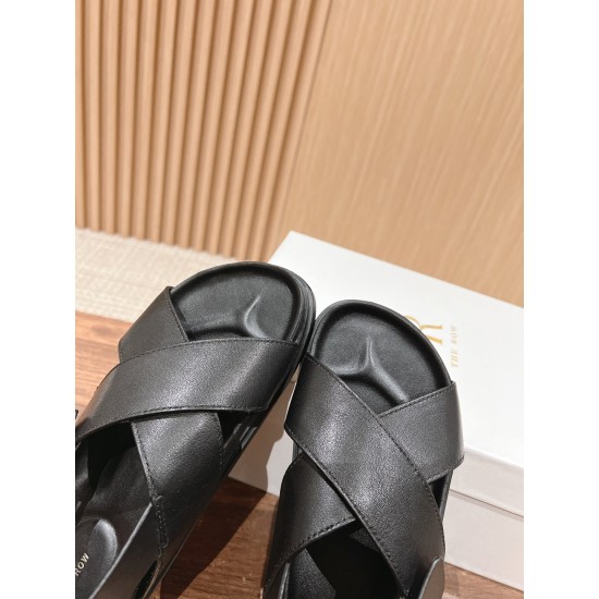 The row sandals