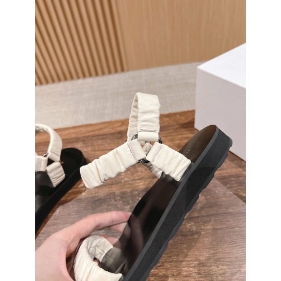 The row sandals