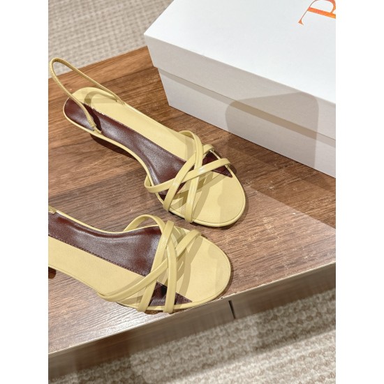 The row sandals