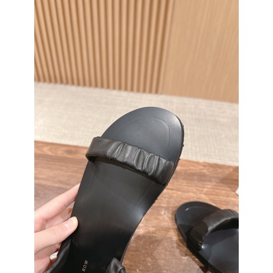 The row sandals