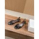 The row sandals