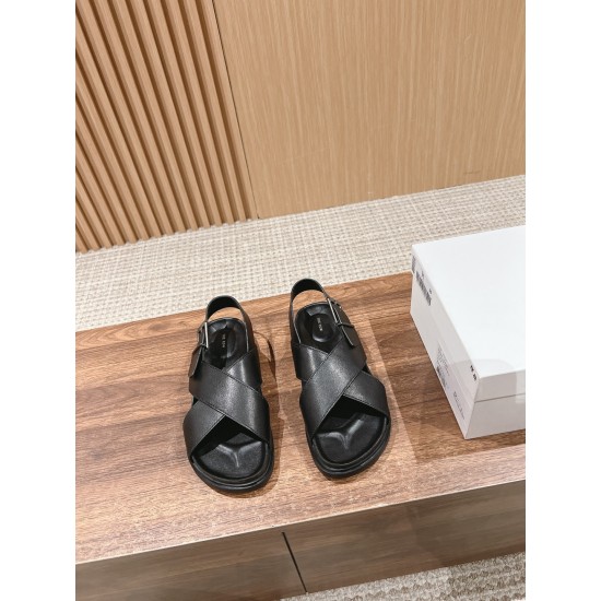 The row sandals