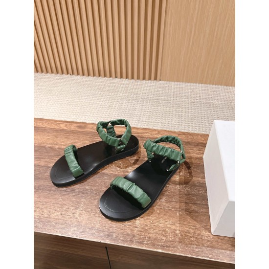 The row sandals