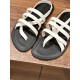 The row sandals