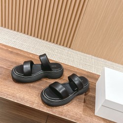 The row sandals