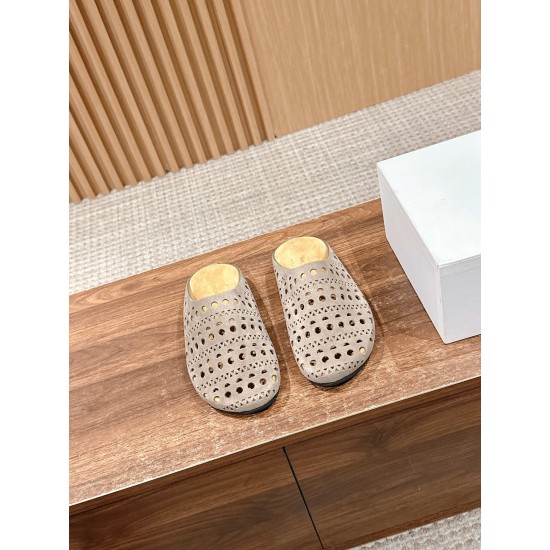 The row sandals