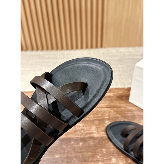 The row sandals