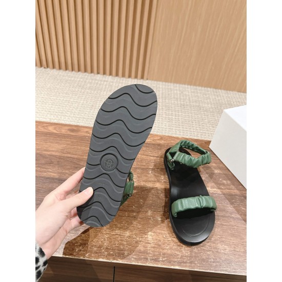 The row sandals