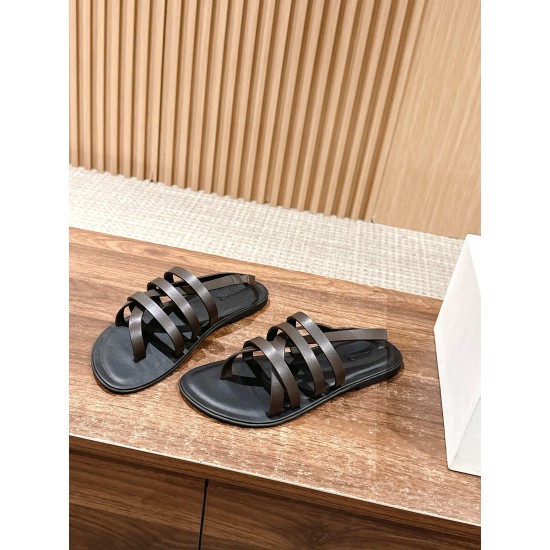 The row sandals