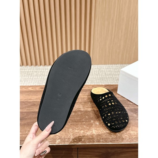 The row sandals