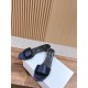 The row sandals