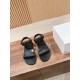 The row sandals