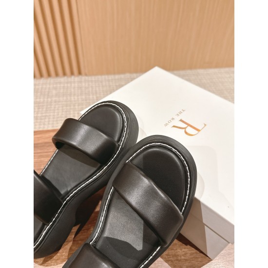The row sandals