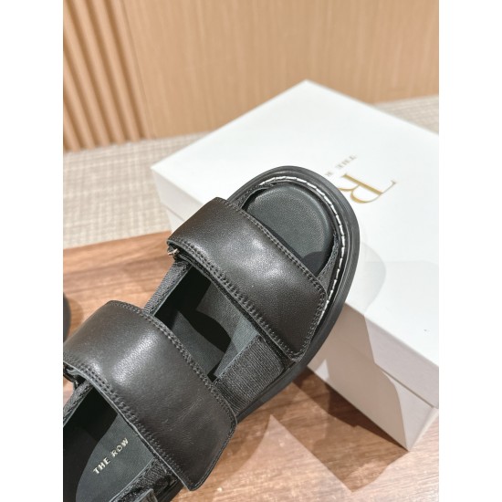 The row sandals
