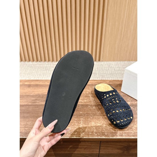 The row sandals