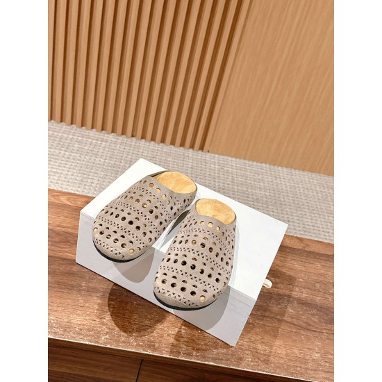 The row sandals