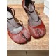 The row sandals