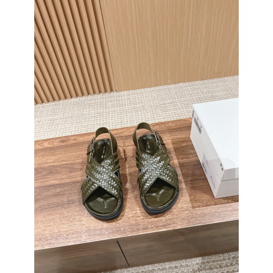 The row sandals