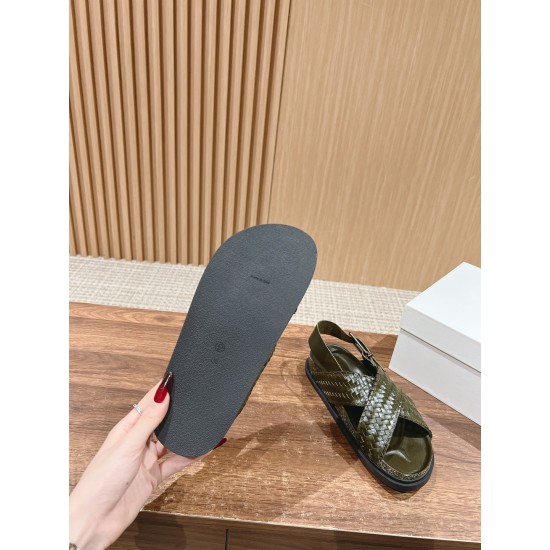 The row sandals
