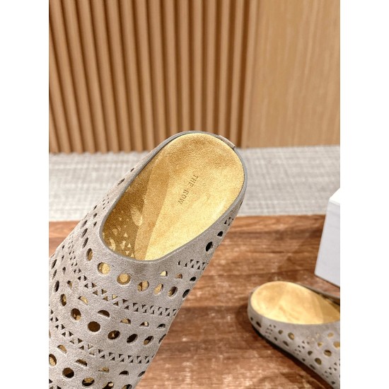 The row sandals
