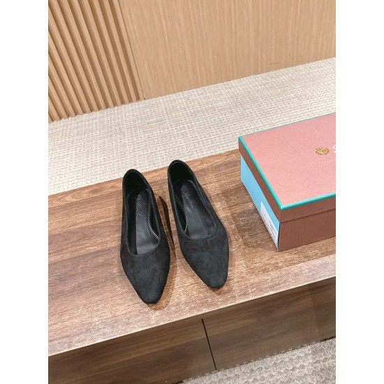 loro piana  ballet shoes